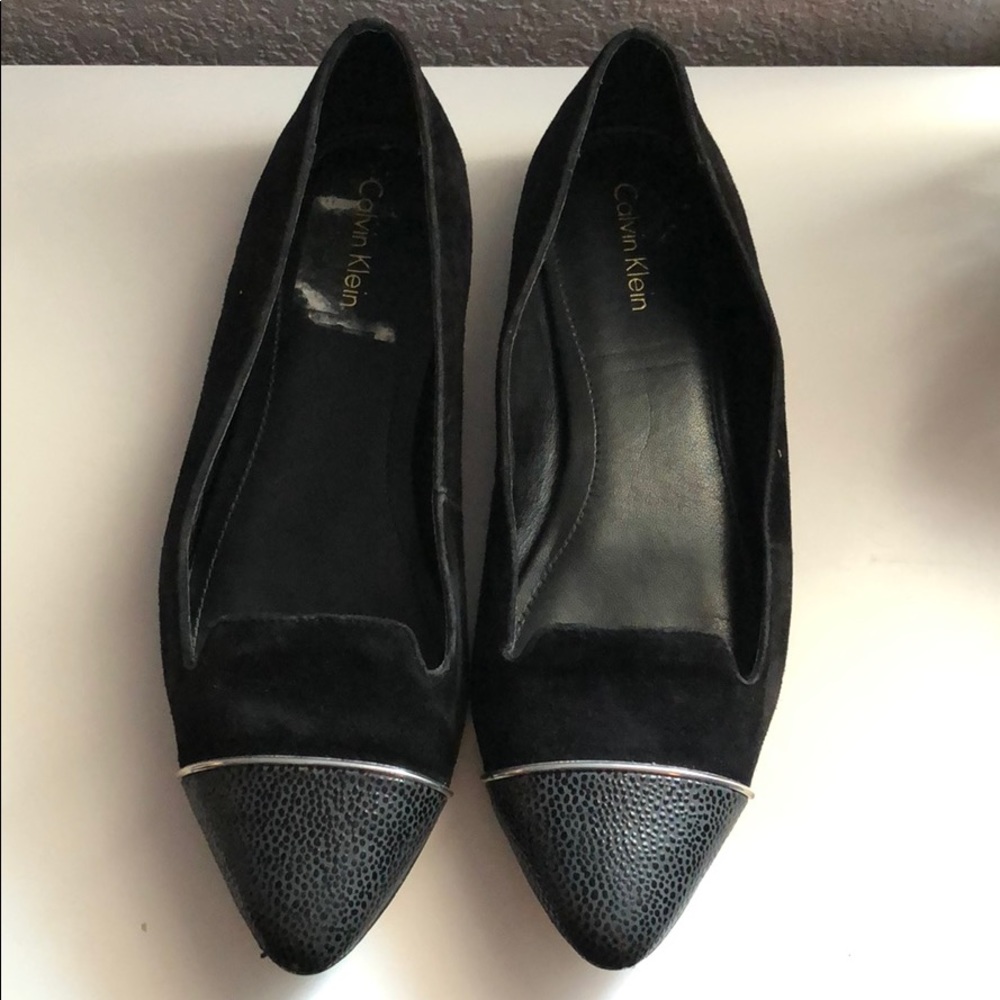Calvin Klein black flats